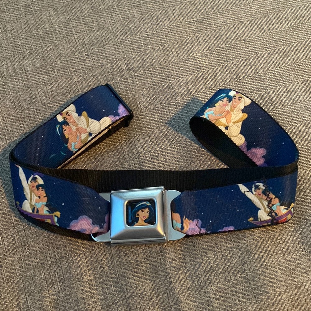 Buckle down Disney seatbelt style belt